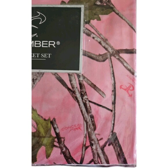 True Timber Luxury PINK CAMO FULL SIZE SHEET SET Bedding - Very Pretty & Soft - Picture 2 of 4